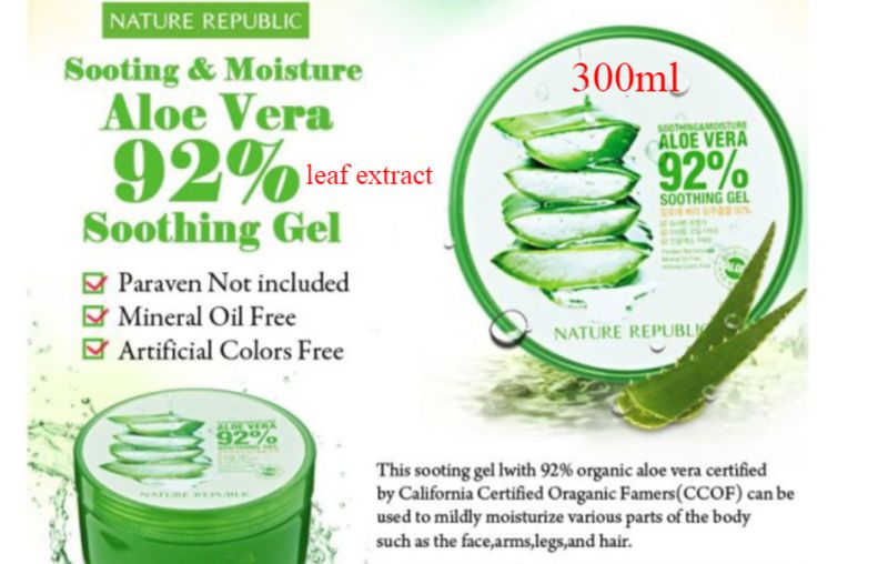 ALOE VERA GEL from Korea 300ml Soothing 92% moisture Perfect Skin Care Product