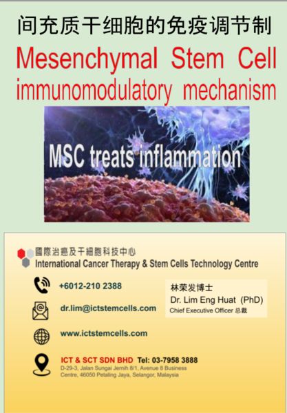 间充质干细胞的免疫调节制 Mesenchymal  Stem  Cell immunomodulatory  mechanism